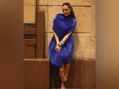 Neha Dhupia In A Blue Dress
