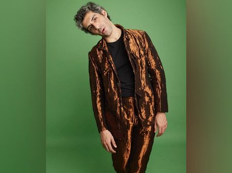 Jim Sarbh In Golden Pantsuit