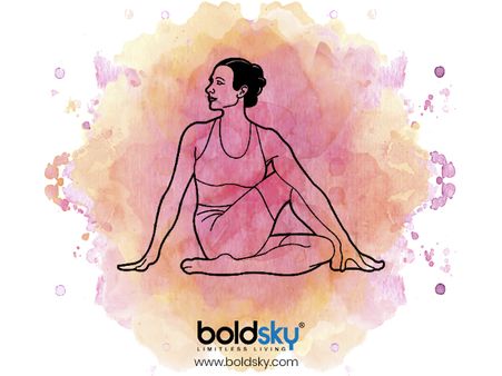4. Ardha Matsyendrasana (Half Fish Pose)