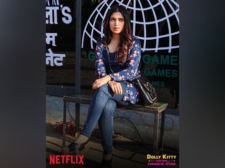 Bhumi Pednekar In A Blue Top, Shrug And Denims