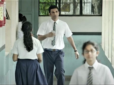 Sushant Singh Rajput In A School Uniform