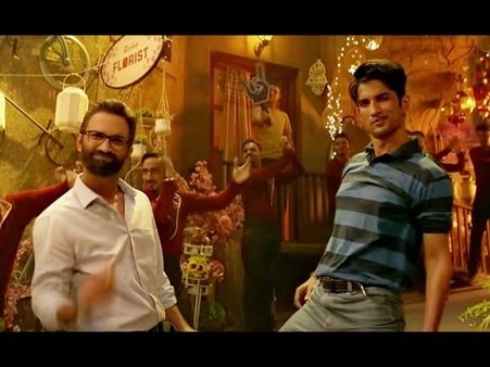 Sushant Singh Rajput In A Striped T-shirt And White Shirt