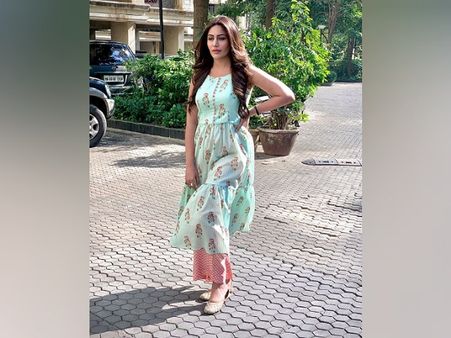 Surbhi Chandna In A Green Kurti And Red Palazzo