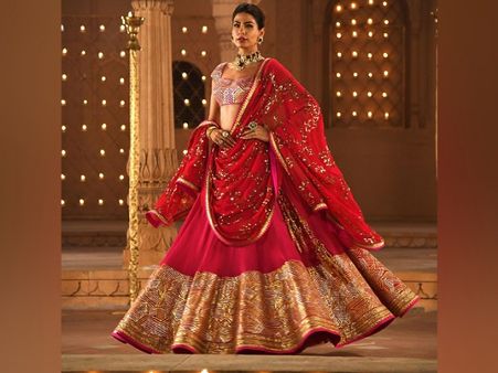 The Pink Gota Lehenga For The Bride