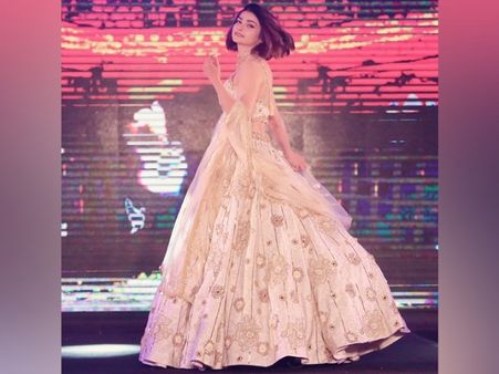 Prachi Desai In A Floral Printed Lehenga