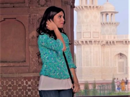 Bhumi Pednekar In A Printed Green Top