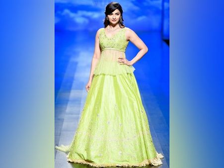 Prachi Desai In A Light-Green Ensemble