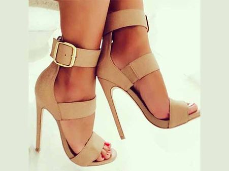 5. Wearing high heel shoes