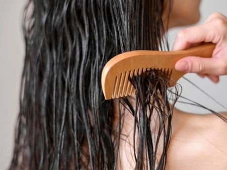 2. Don’t Brush Wet Hair