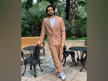 Sunny Singh In A Deep Peach Pantsuit