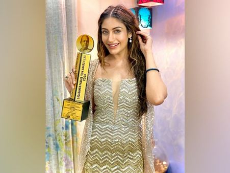 Surbhi Chandna In A Shimmering Golden Dress
