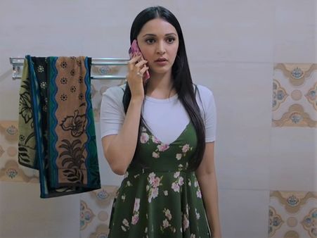 Kiara Advani In A Green Floral Dress Kiara Advani In A Green Floral Dress