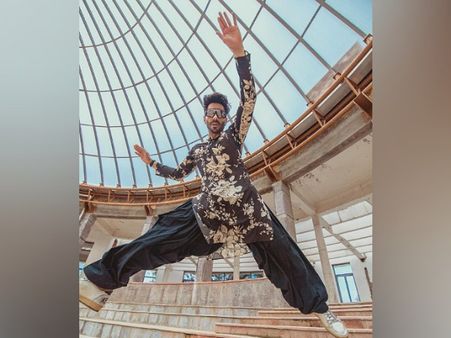 Aparshakti Khurana In A Printed Kurta And Dhoti Pants