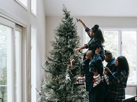 7. Snowy Christmas Tree
