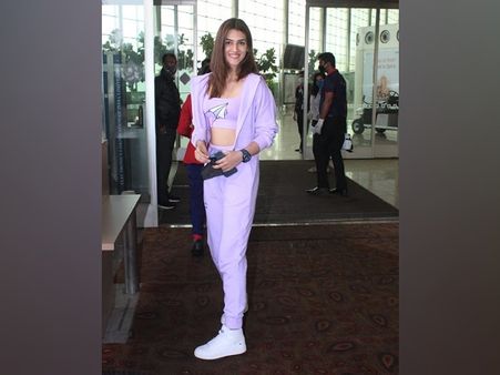 Kriti Sanon In A Lavender Tracksuit