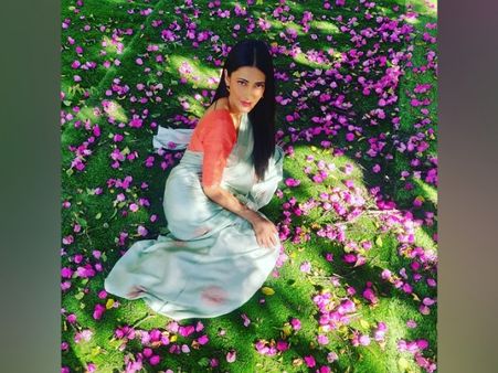 Shruti Haasan In A Light-Blue Saree