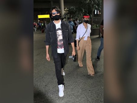 Kartik Aaryan In An All-Black Attire And Janhvi Kapoor In Semi-Formal Outfit