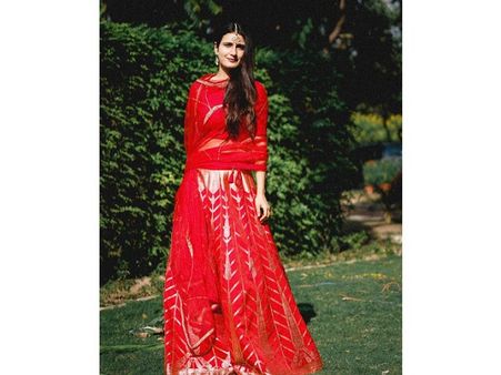 1. Fatima Sana Shaikh’s Red Lehenga