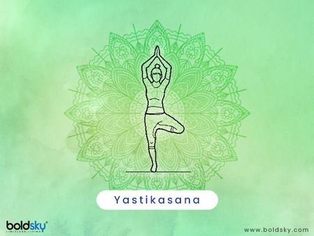 6. Yastikasana or Stick Pose 