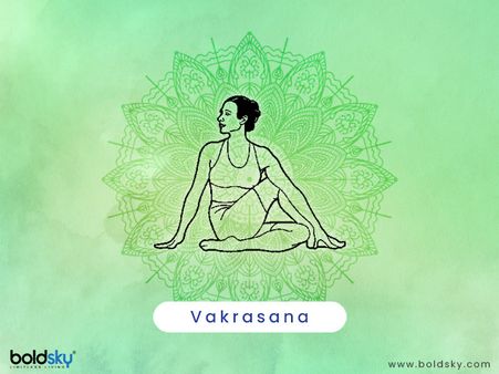 7. Vakrasana or Twisted Pose 
