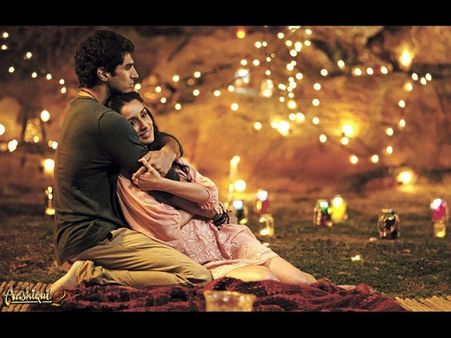 Shraddha Kapoor In A Peach Dress