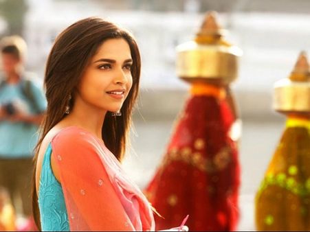 Deepika Padukone In A Blue Kurta Set