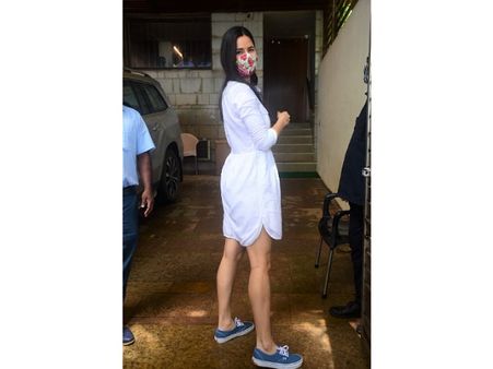 Katrina Kaif In A White Mini Dress