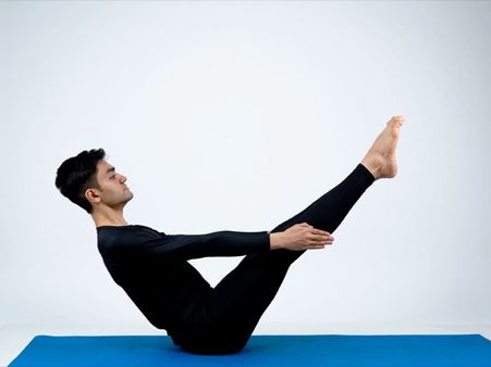 10. Boat Pose (Naukasana) 10. Boat Pose (Naukasana)