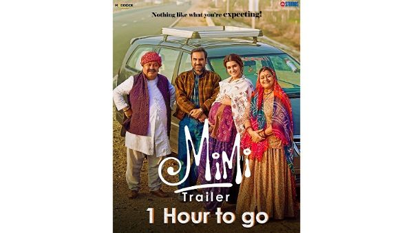 Kriti Sanon In A Dark Pink Kurti And Purple Bottom