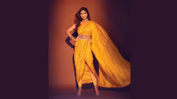 Pant Style Saree Like Shilpa Shetty: