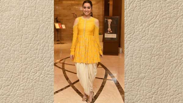 3. Peplum Kurti With Dhoti Pants