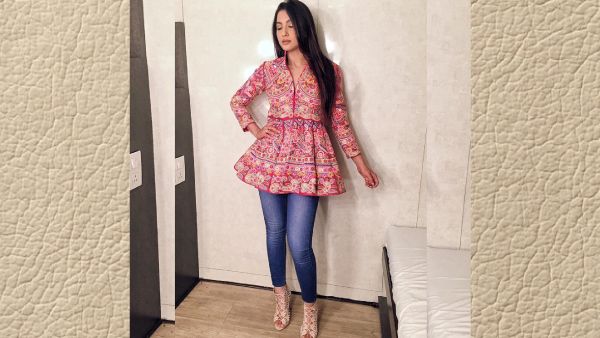 1. Peplum Kurti With Jeans
