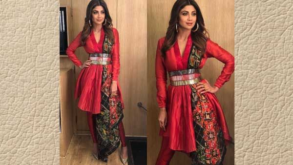 4. Peplum Kurti With Leggings