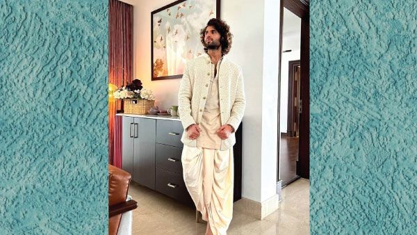 9. Vijay Deverakonda in Kurta With Dhoti Pants