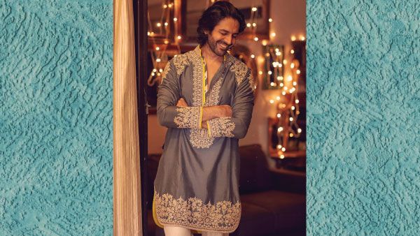 4. Kartik Aaryan's Resham Work Kurta