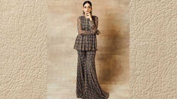 7.Peplum Kurti With Sharara