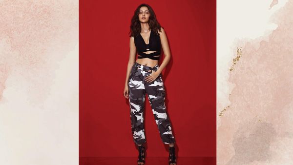 Bralette With Camouflage Pants