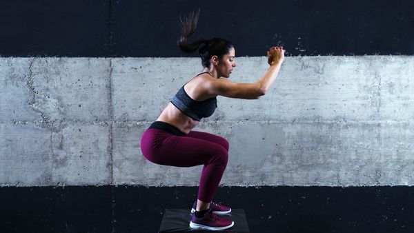 9. Tabata jumping squats