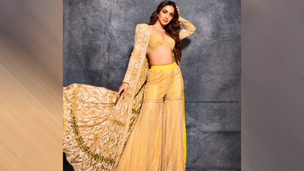 Kiara Advani in Yellow Sharara