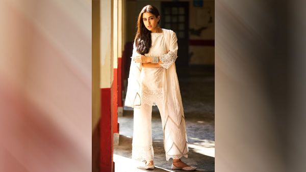 White Chikankari Set