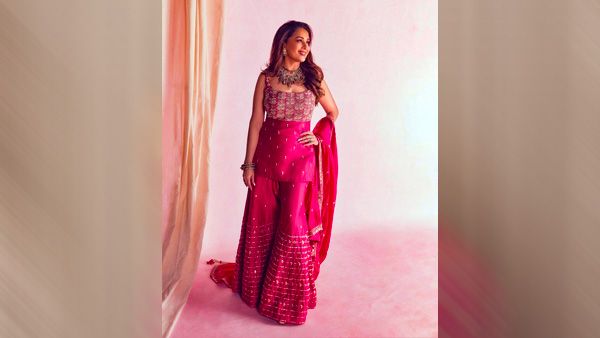 Madhuri Dixit in Pink Sharara
