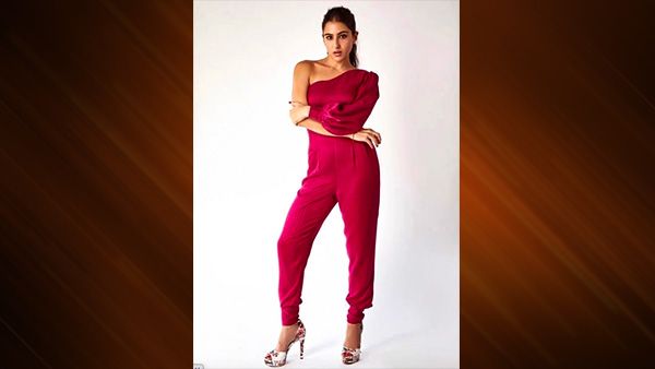 Sara Ali Khan in Pink Jumpsuit