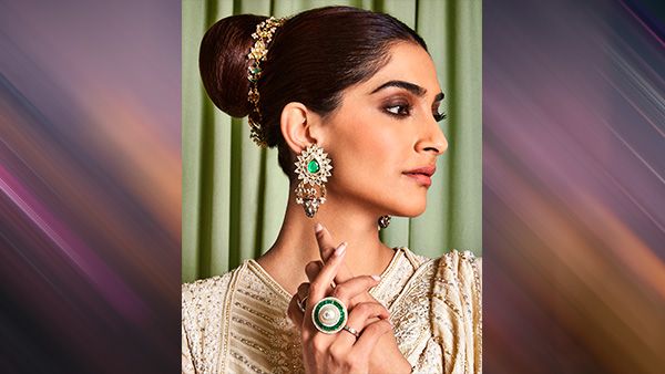 Sonam Kapoor in Traditional Bun