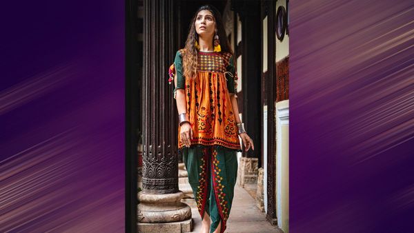 Angarkha Tunic & Dhoti Pants
