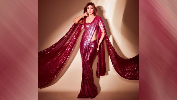 Shilpa Shetty’s Cape Saree