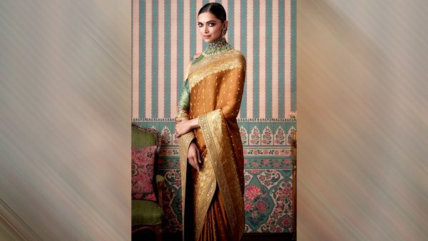 Deepika Padukone in Silk Saree Deepika Padukone in Silk Saree