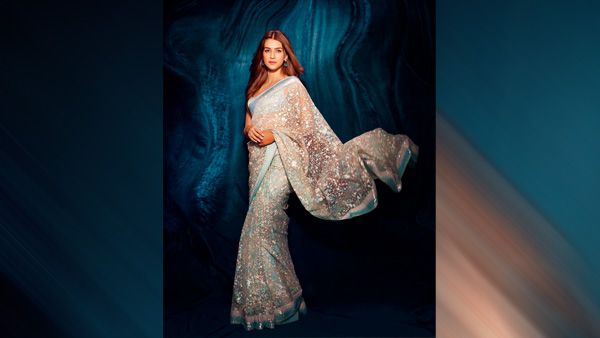 Graffiti Shimmer Saree