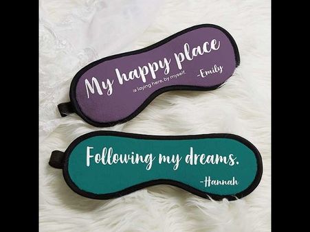 5. Customised Sleep Mask