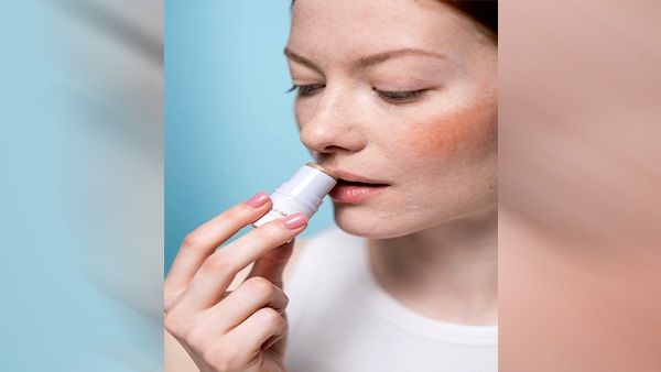 Apply a Tinted Lip Balm