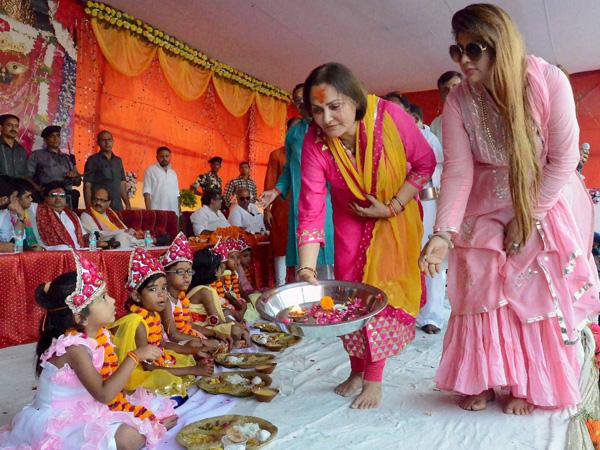 Why worship small girls in navratri